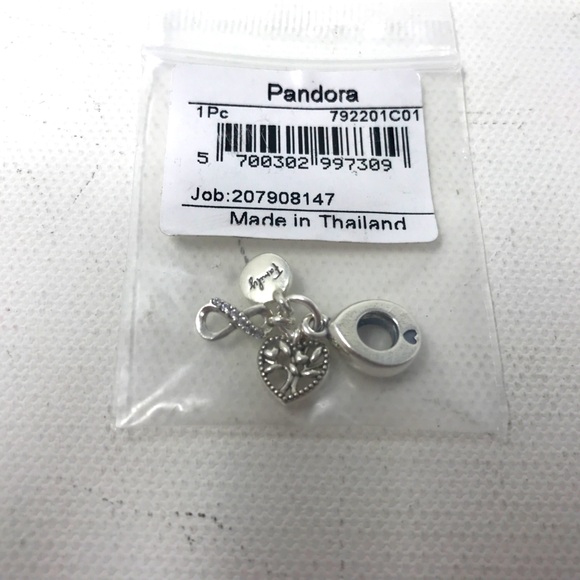 Pandora Family Infinity Triple Dangle Charm, Women's OS - Sterling Silver - Picture 3 of 6
